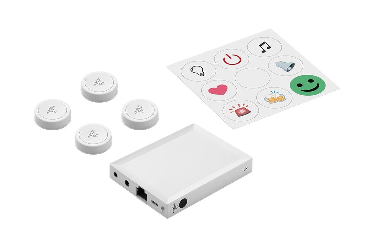 Flic 2 Starter Kit 1x Flic Hub, 4x Flic 2