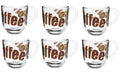 Leonardo Tasse Napoli, 280ml, 3-farbig 6 Stück, H: 9cm, D: 8cm