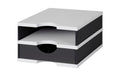Styro Schubladenbox Styrodoc Uno 2 Fach und 1 Schublade, schwarz/grau