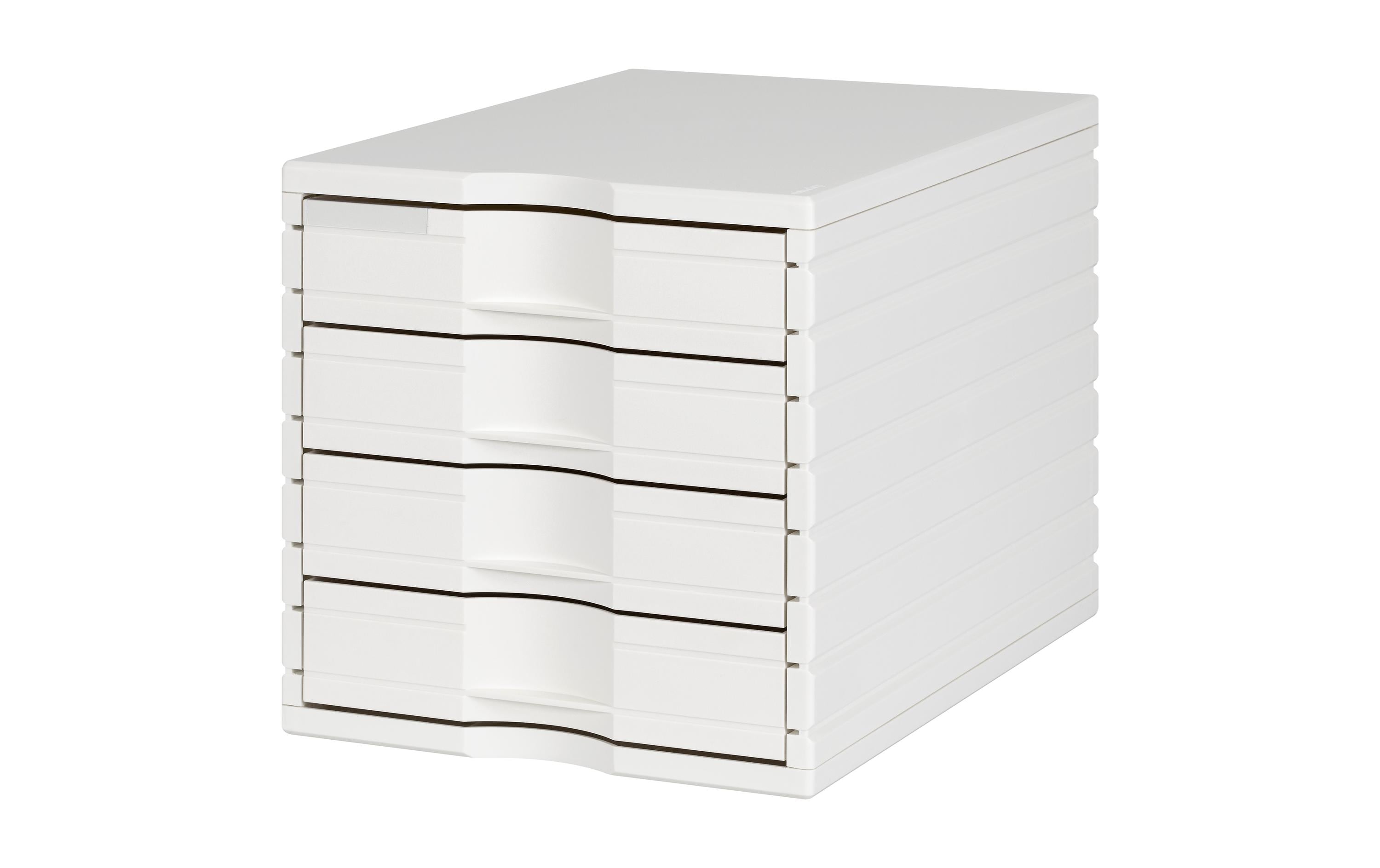Styro Schubladenbox Styrotop 4 Schubladen, weiss