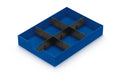 Styro Schubladenelement Styrodoc mit 1 Längs- und 2 Querstegen, blau