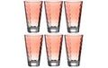 Leonardo Trinkglas Optic Pastell, 300ml koral, 6 Stück, 300ml