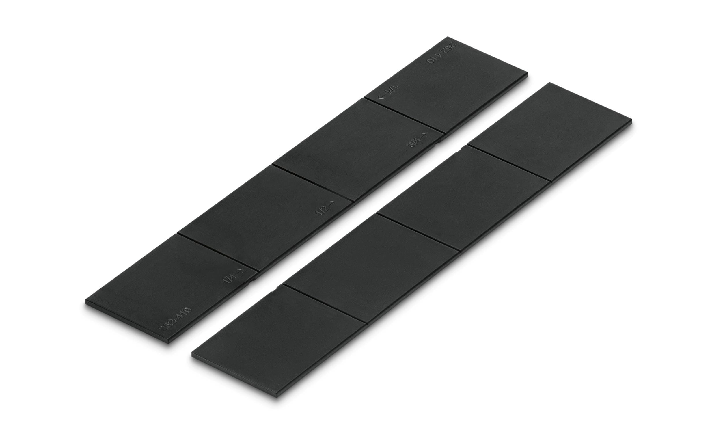 Styro Schubladenelement Unterteilung 2 Querstege schwarz zu Styrodoc