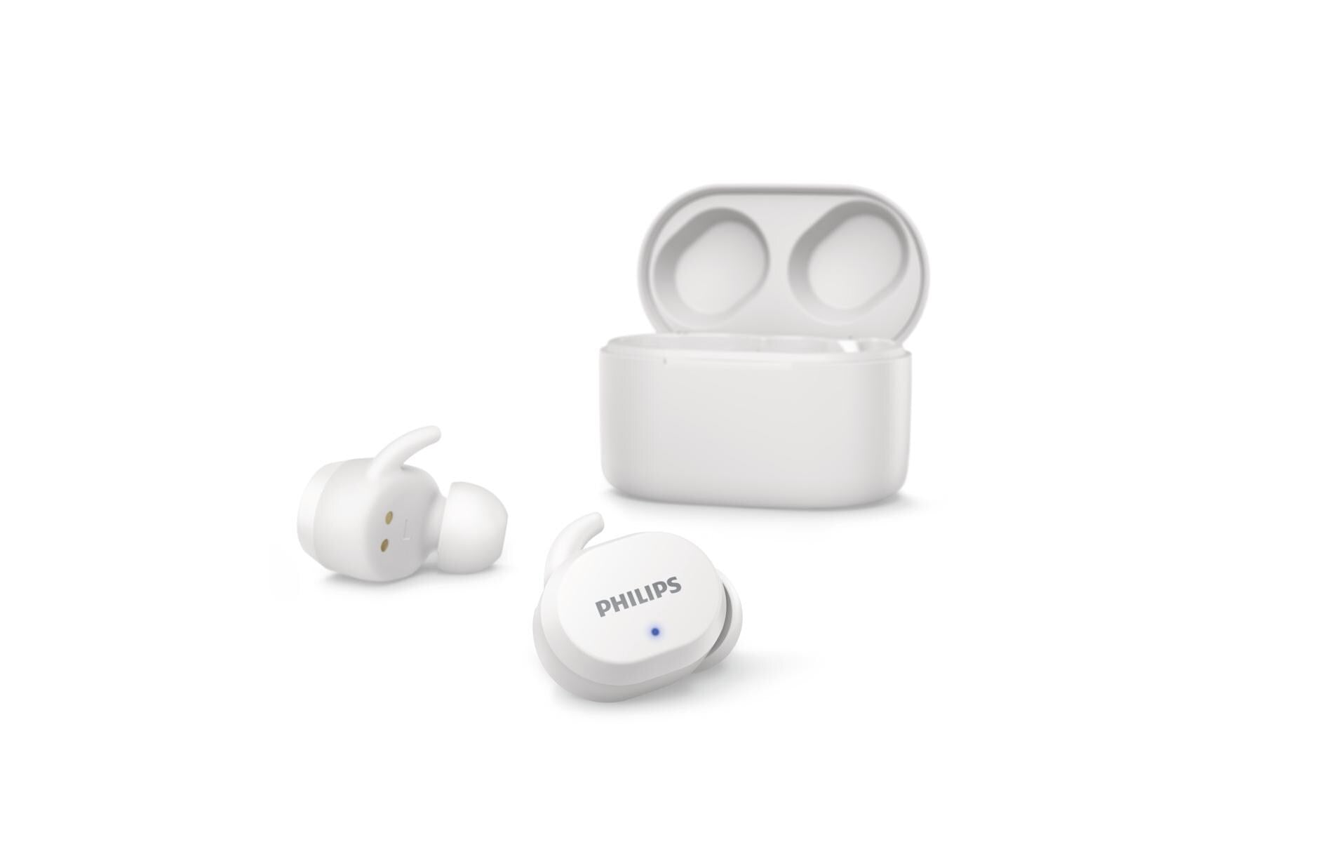 Philips TAT3216WT/00, Kabelloser Kopfhörer In-Ear True Wireless mit Ladebox