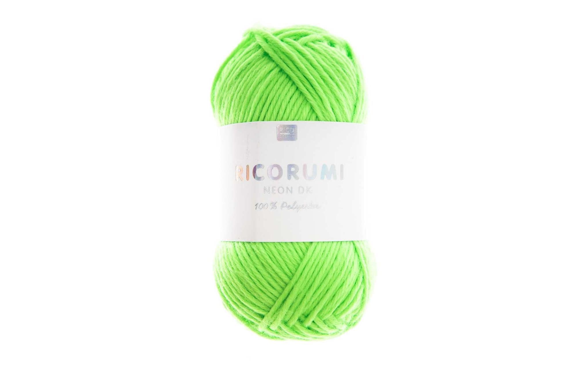 RICO Wolle Creative Ricorumi Neongrün, 25 g, 60 m, 100 % PAN