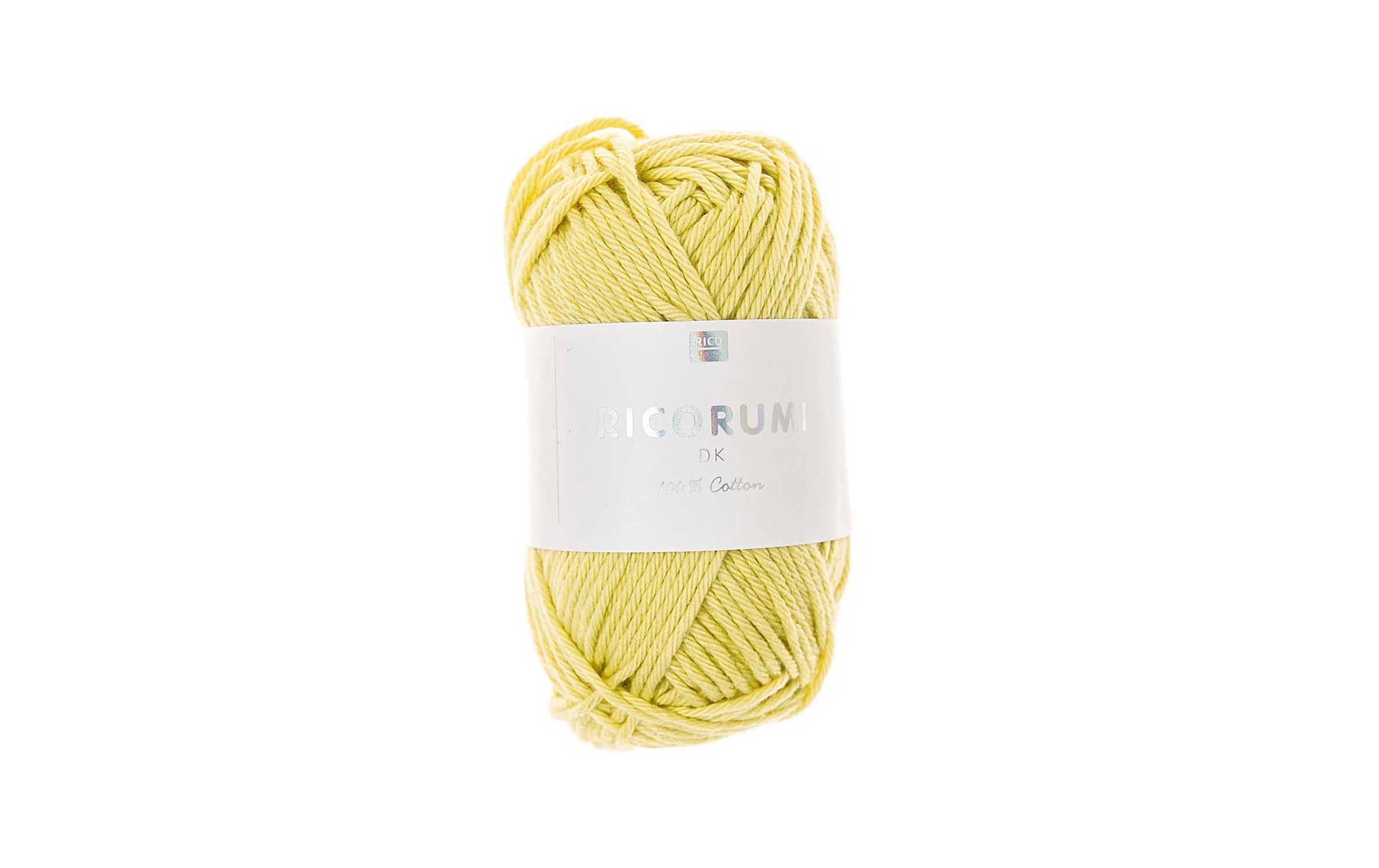 RICO Wolle Creative Ricorumi DK pastellgelb, 25 g, 57,5 m, 100 % CO