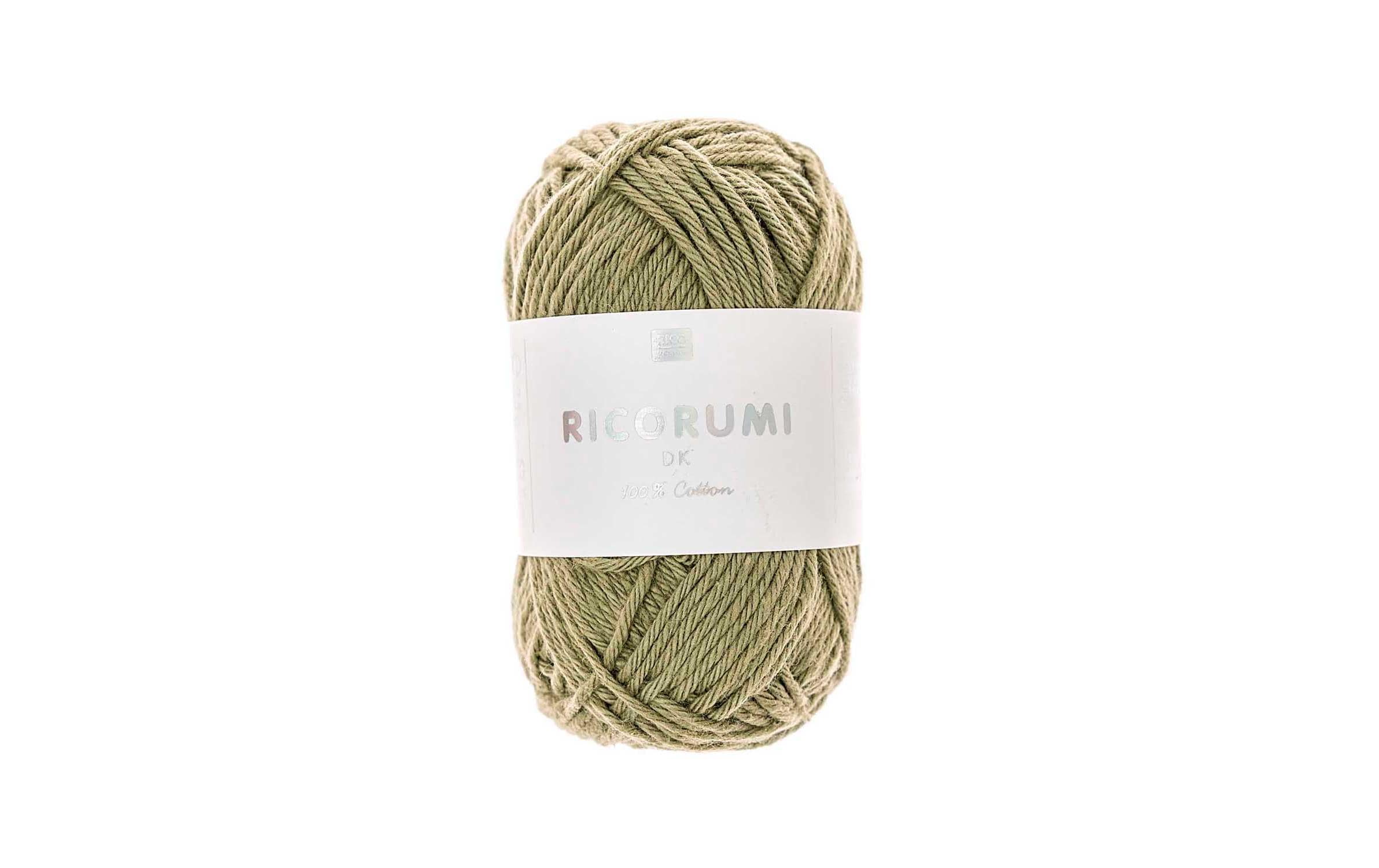 RICO Wolle Creative Ricorumi DK, khaki 25 g, 57,5 m, 100 % CO