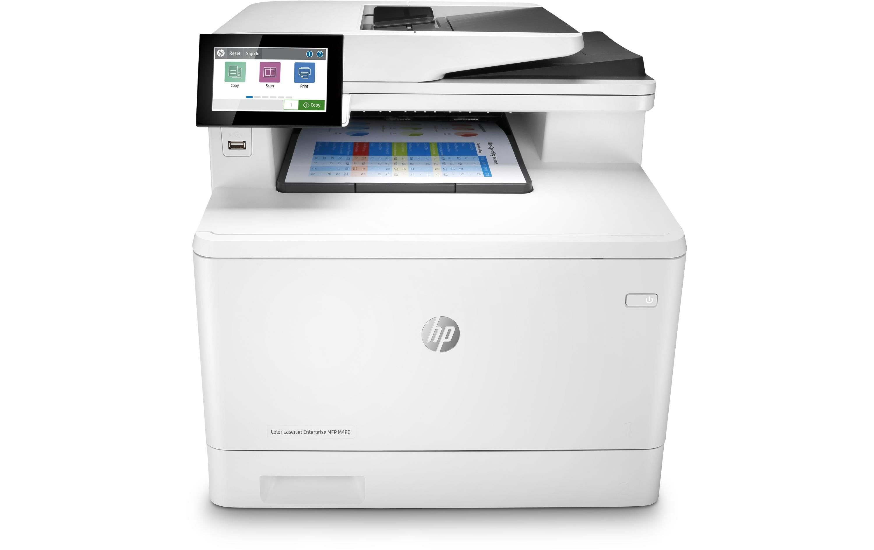 HP Color LaserJet Enterprise MFP M480f A4, 4 in 1, USB 2.0, LAN, Air-/ePrint