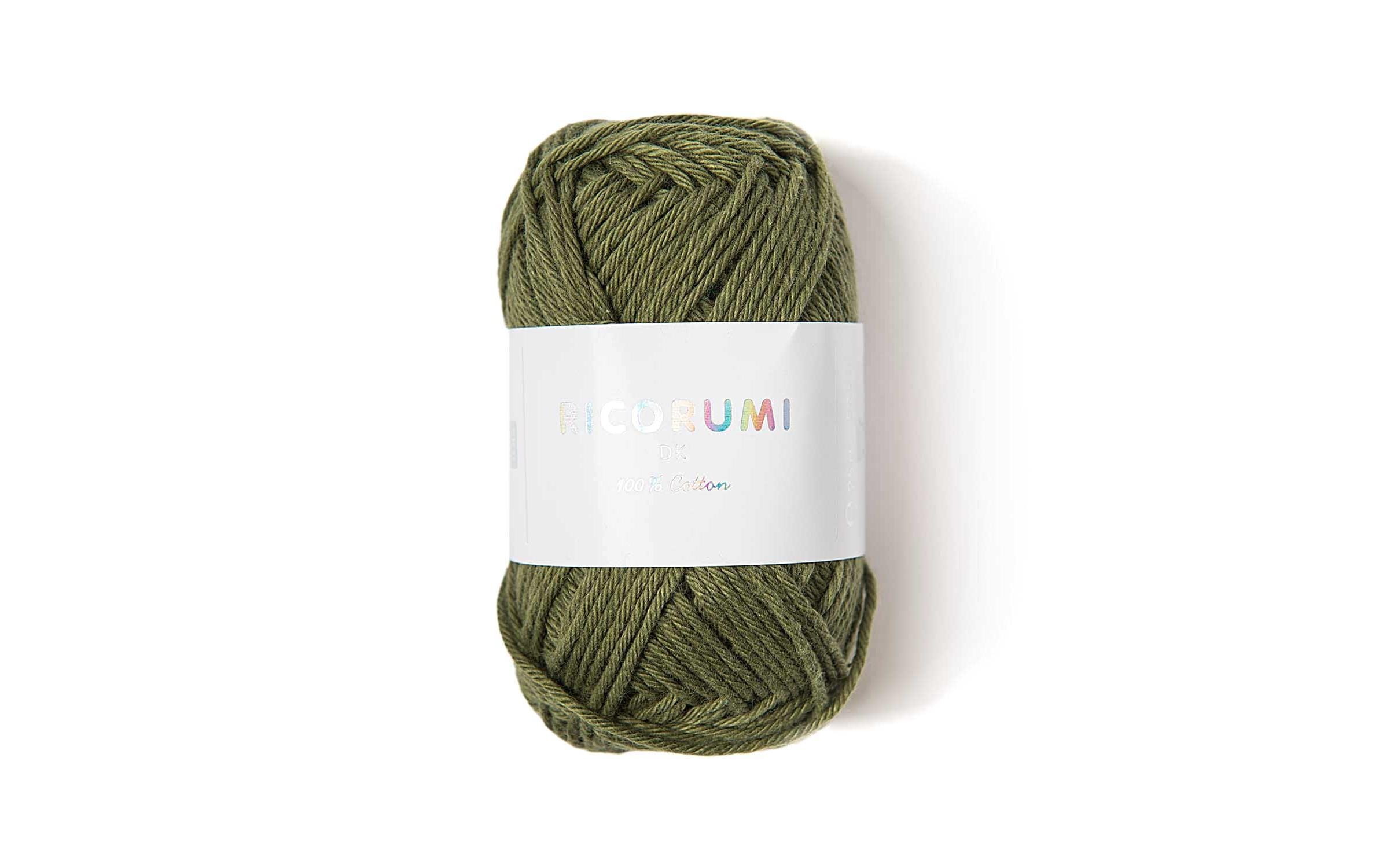 RICO Wolle Creative Ricorumi DK, oliv 25 g, 57,5 m, 100 % CO