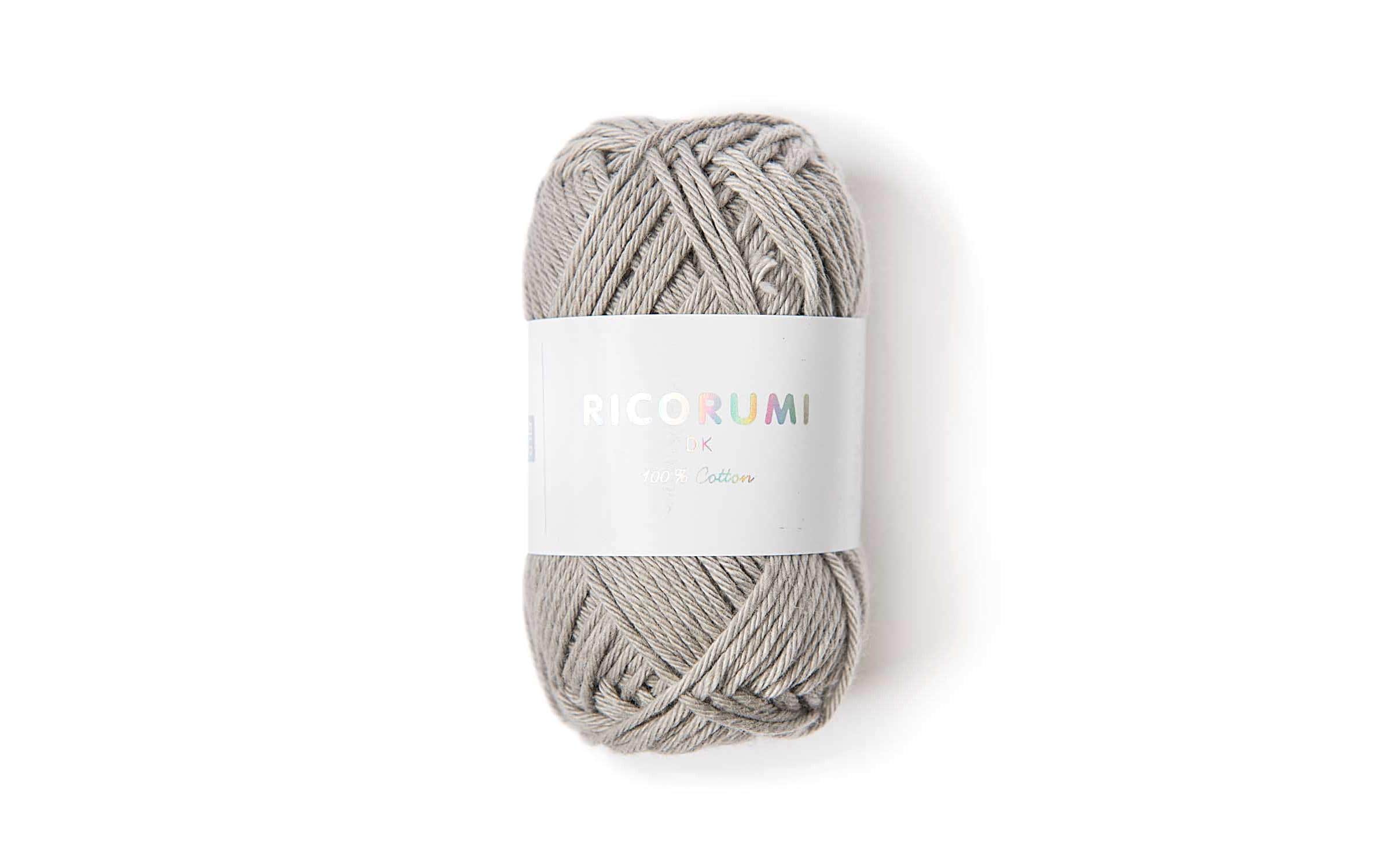 RICO Wolle Creative Ricorumi DK, perlgrau 25 g, 57,5 m, 100 % CO