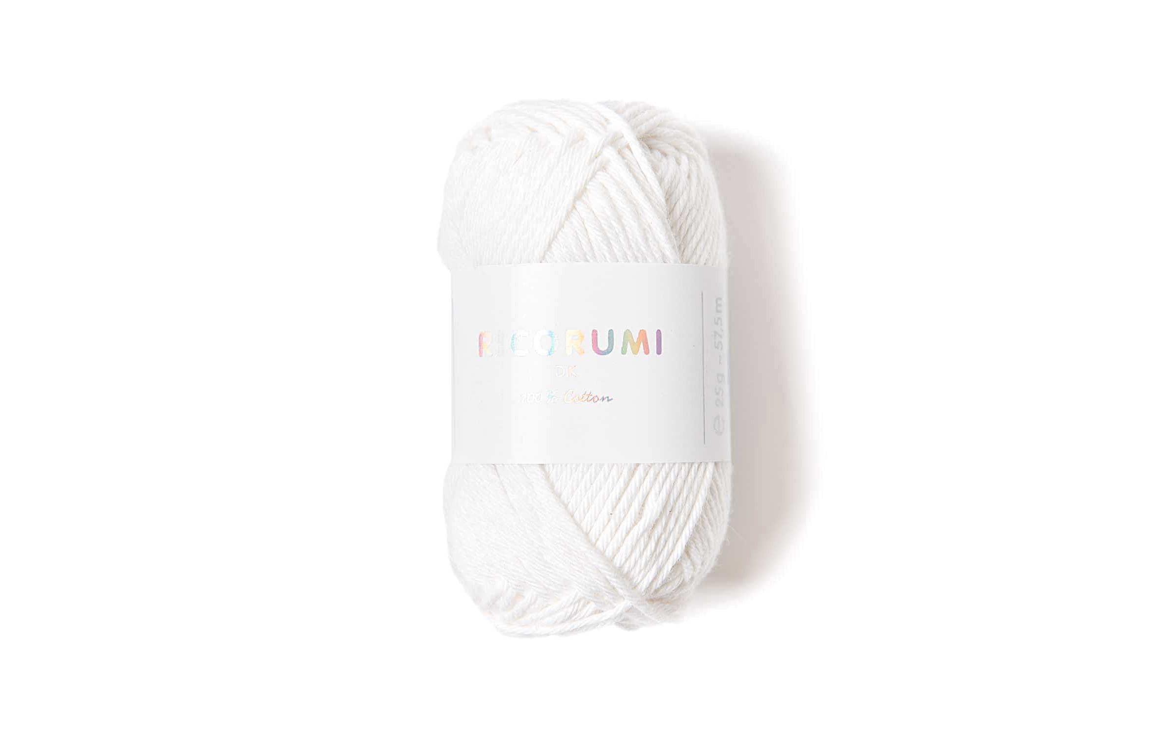RICO Wolle Creative Ricorumi DK, weiss 25 g, 57.5 m, 100 % CO