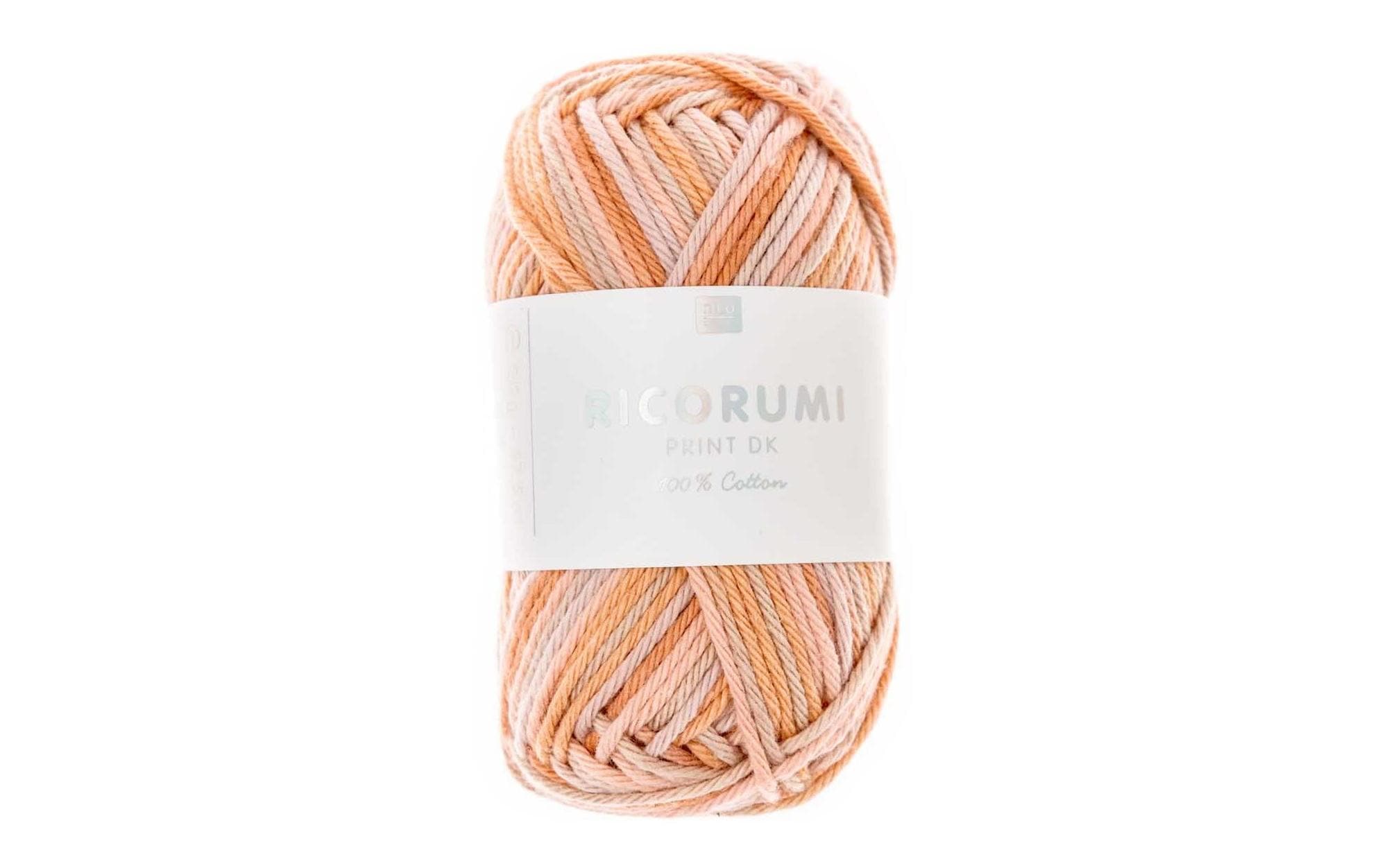 RICO Wolle Creative Ricorumi Print Lachs-Mix, 25 g, 57.5 m, 100 % CO