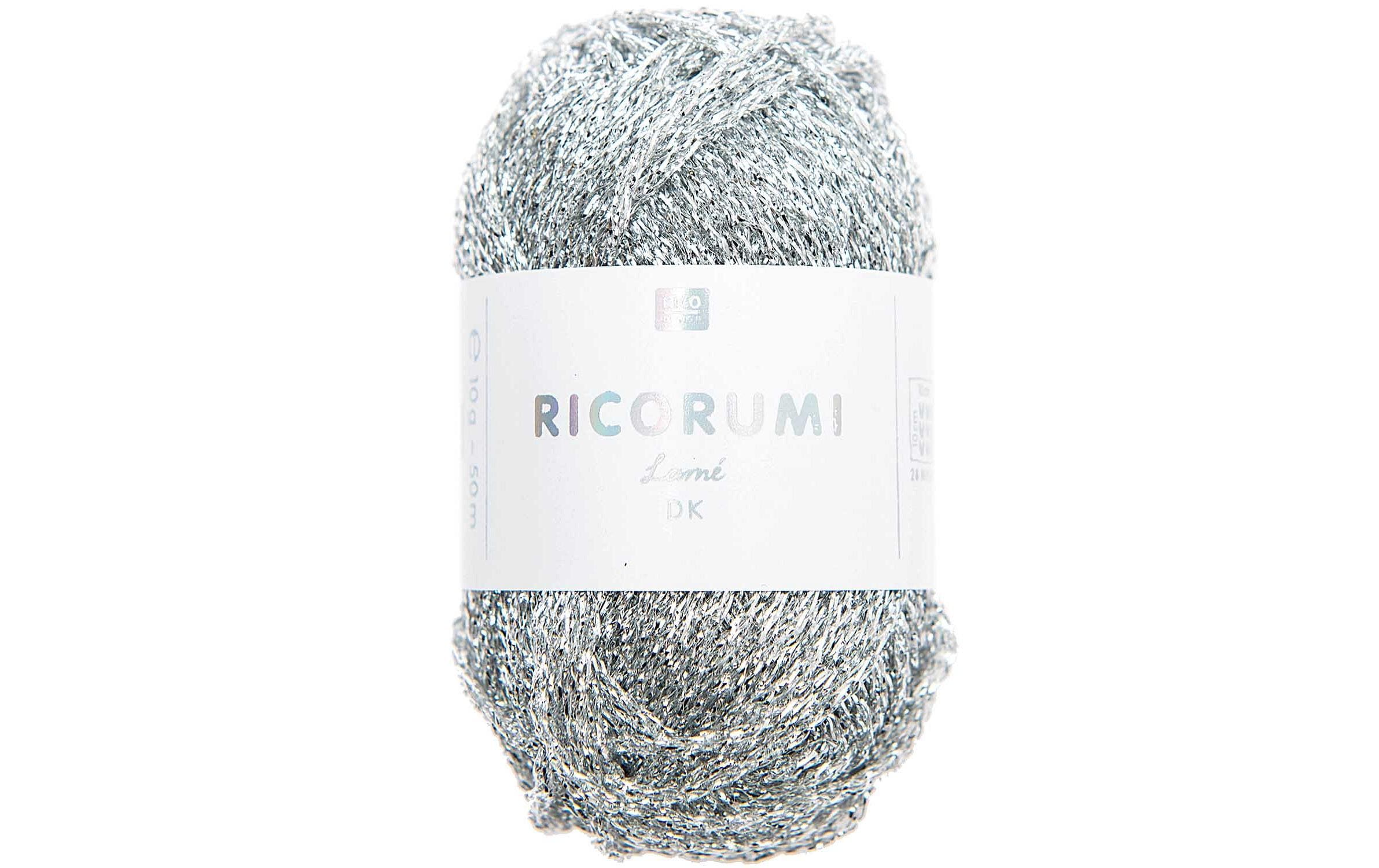 RICO Wolle Creative Ricorumi Silber 10 g, 50 m, 62 % PES, 38 % PA