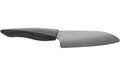Keramikmesser Santoku 14cm schwarze härtere Keramikklinge