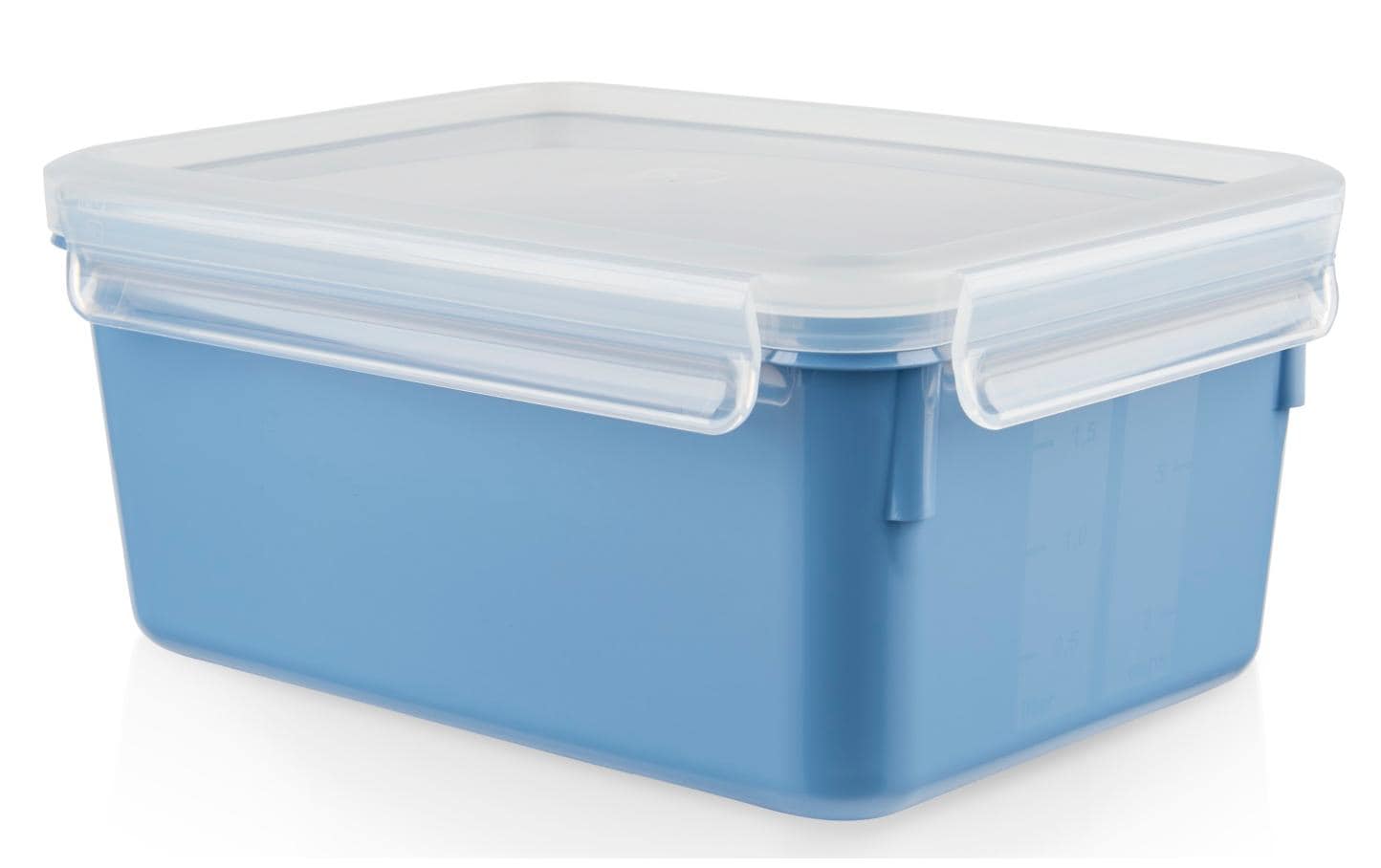 Emsa Frischhaltedose Clip & Close 2.2L Blau, 100% dicht