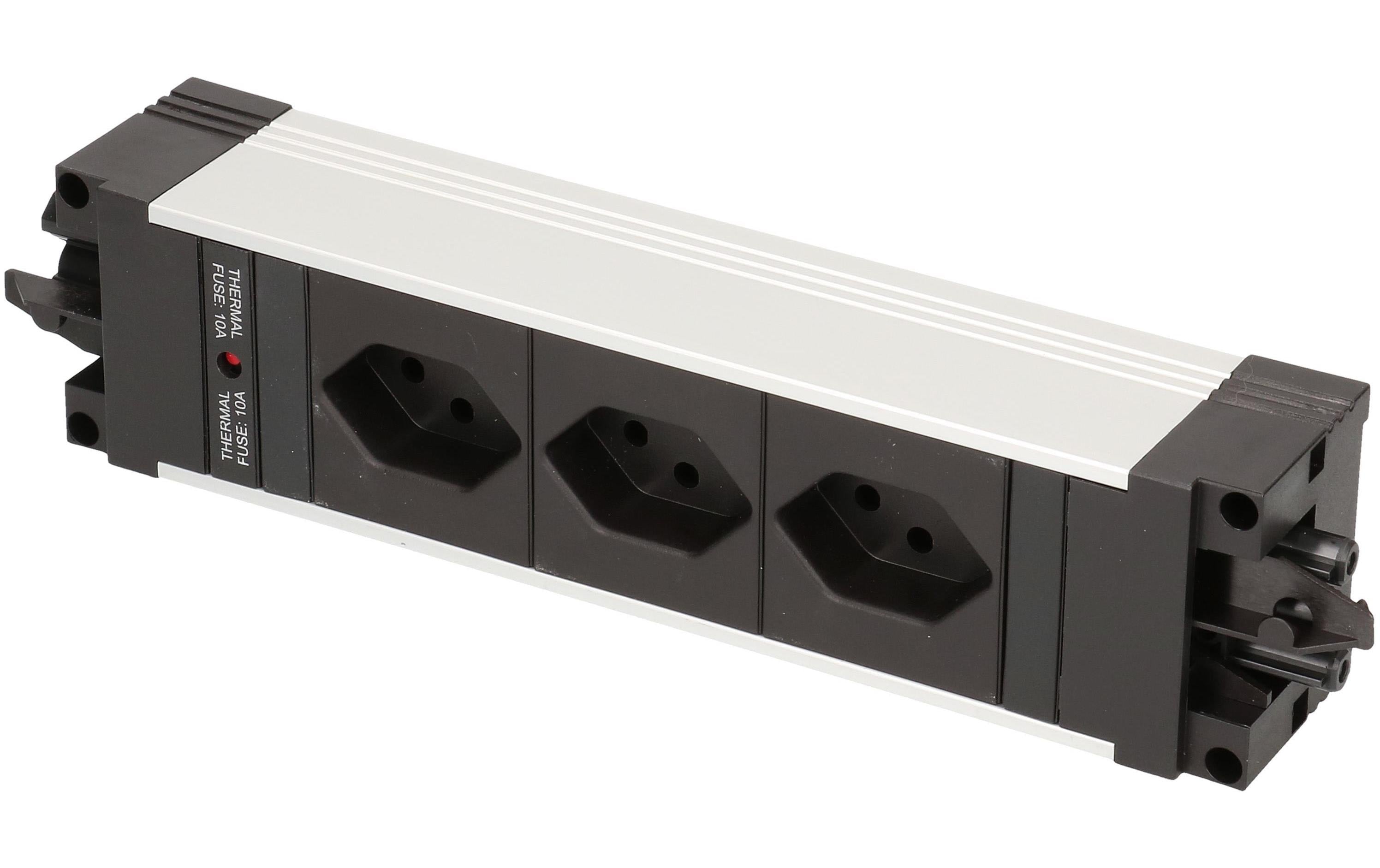 Bachmann Steckdoseneinheit STEP, 3xT13, 90°