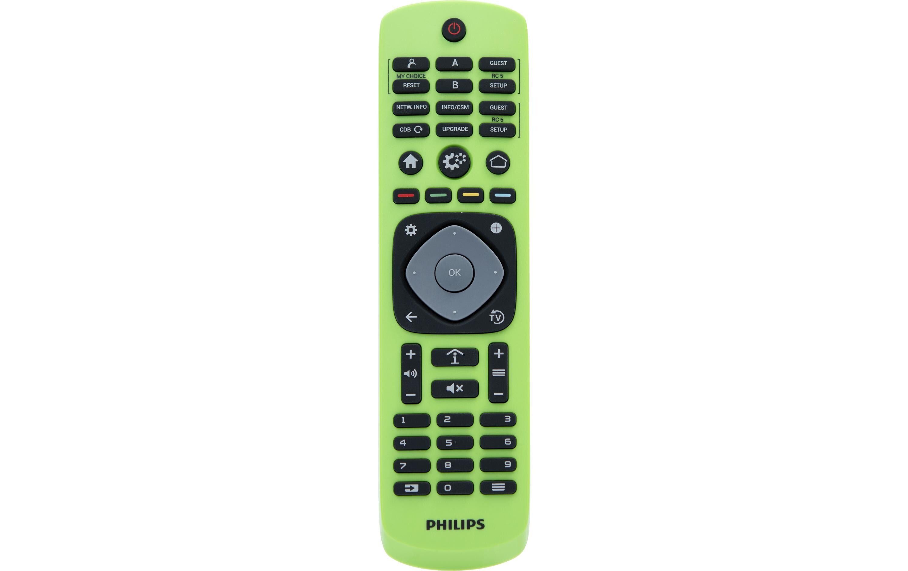 Philips Fernbedienung 22AV9574A Hotel-TV, Service RC, Master, Green, 2017