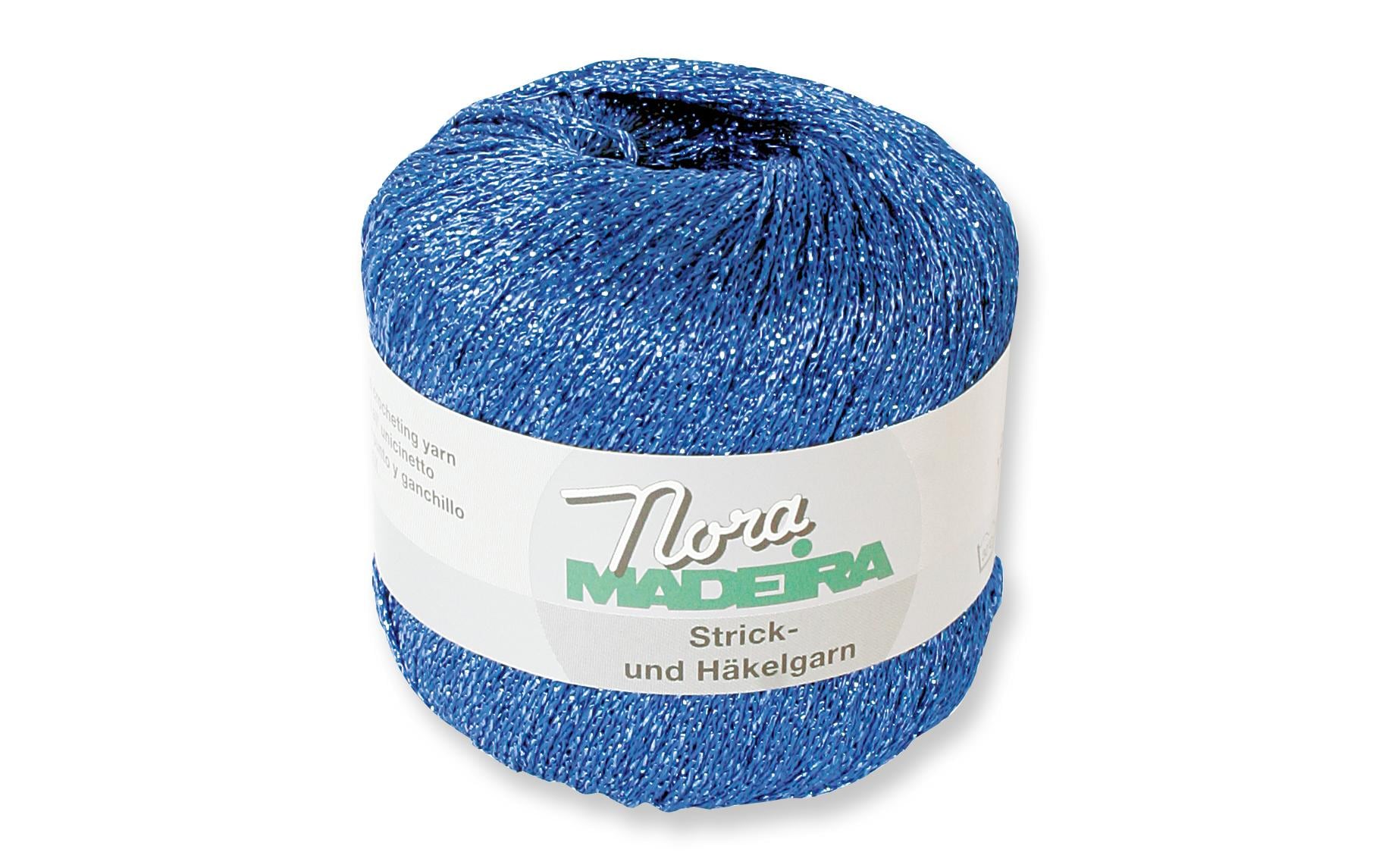 Madeira Häkel- und Strickgarn Nora Dunkelbl 25 g, ca. 100 m, 80% Viskose, 20% Poly.