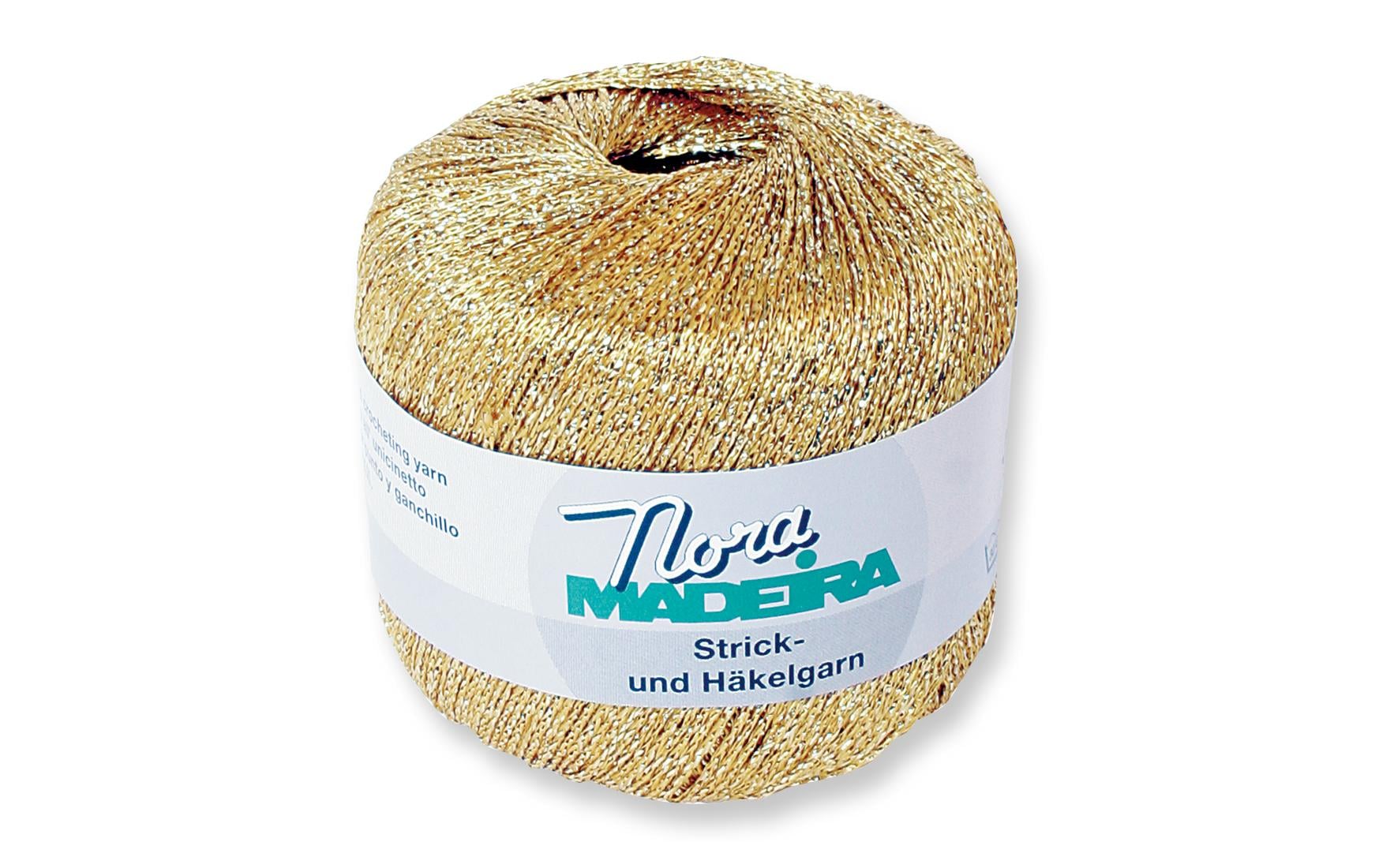 Madeira Häkel- und Strickgarn Nora Gold 25 g, ca. 100 m, 80% Viskose, 20% Poly.