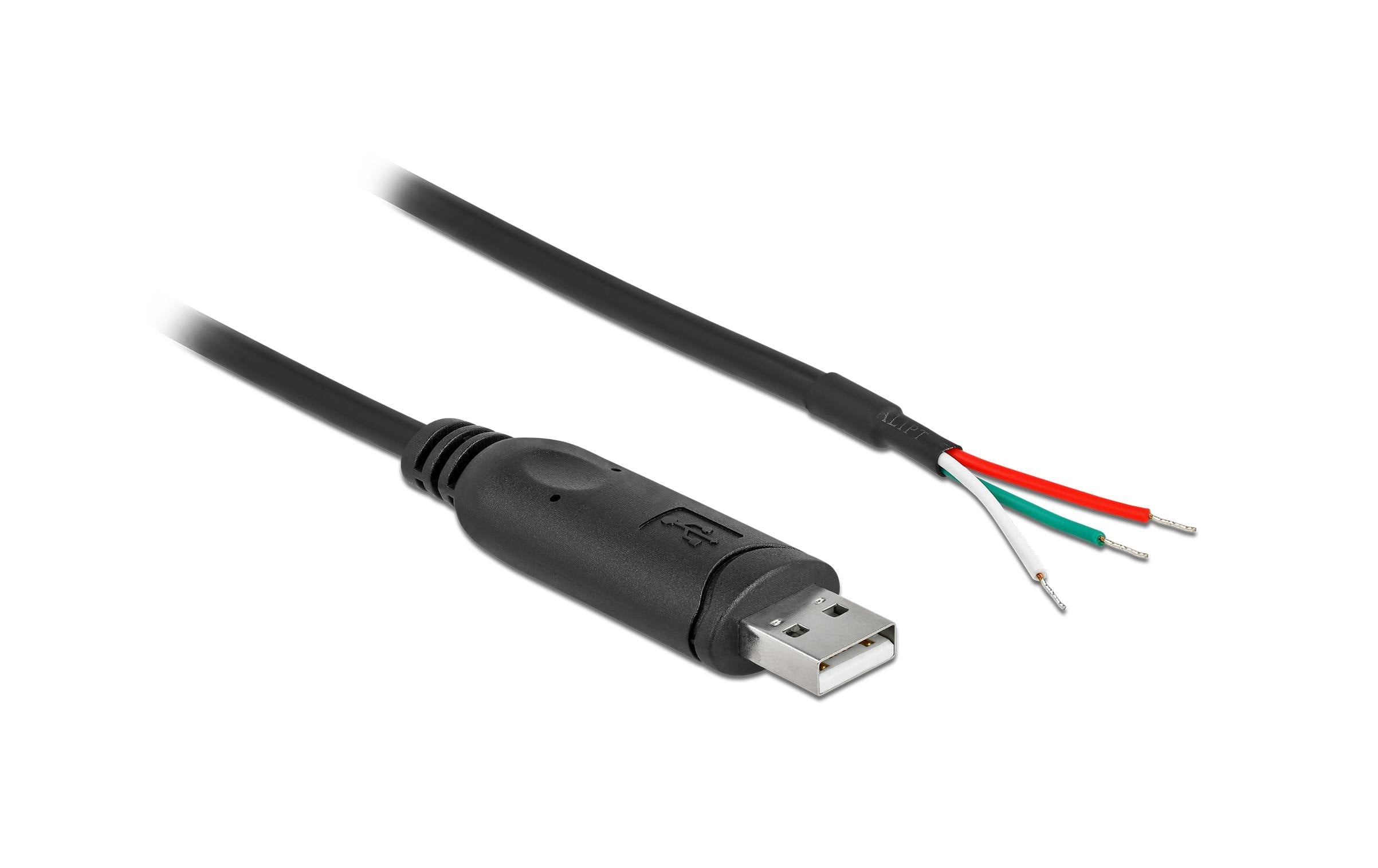 Delock USB2.0 Adap-Kab. Typ-A- seri. RS-232 mit 3 offenen Kabelblenden, 1m