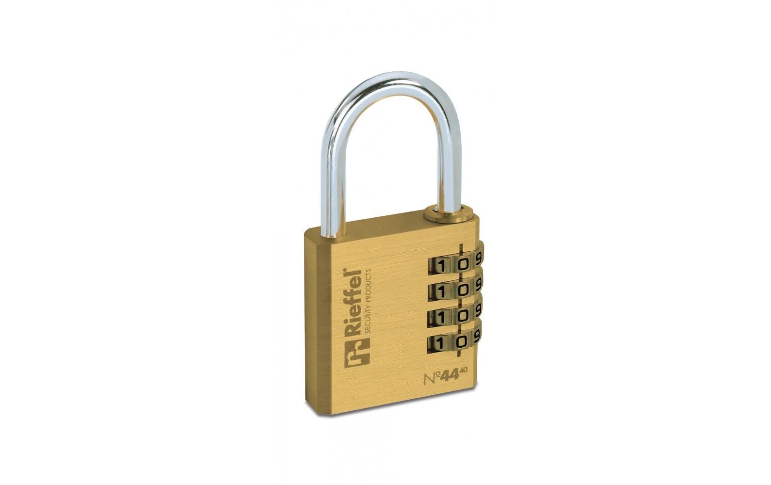 Rieffel Messing Zahlenschloss 4-stelliger Zahlencode