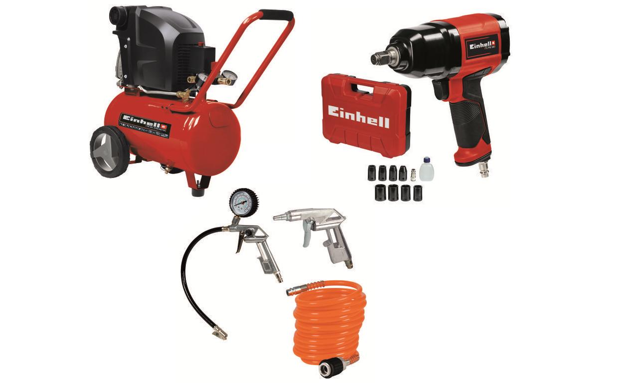 Einhell Kompressor TC-AC 270/24/10 Kit Kesselinhalt 24 Liter