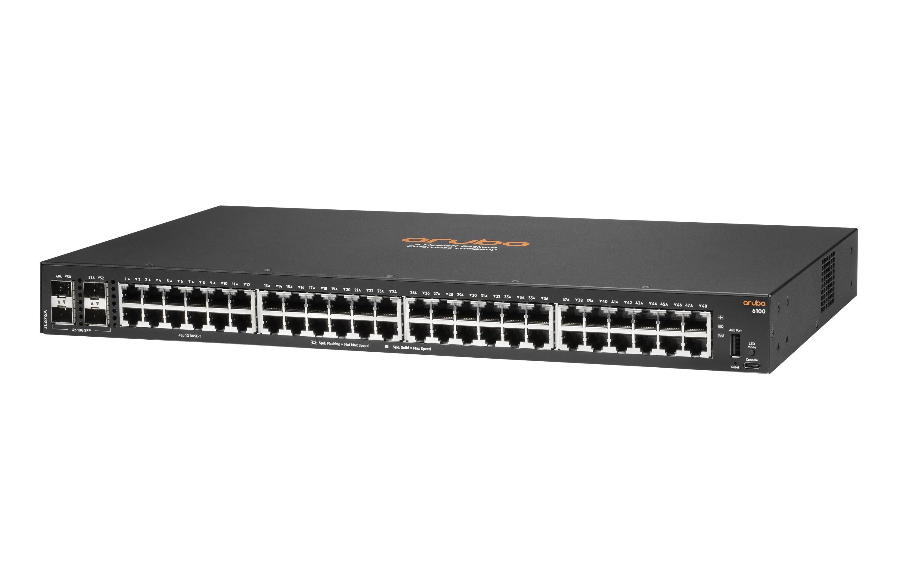 HPE Aruba CX 6100 48G 48x 1Gb, 4x SFP+