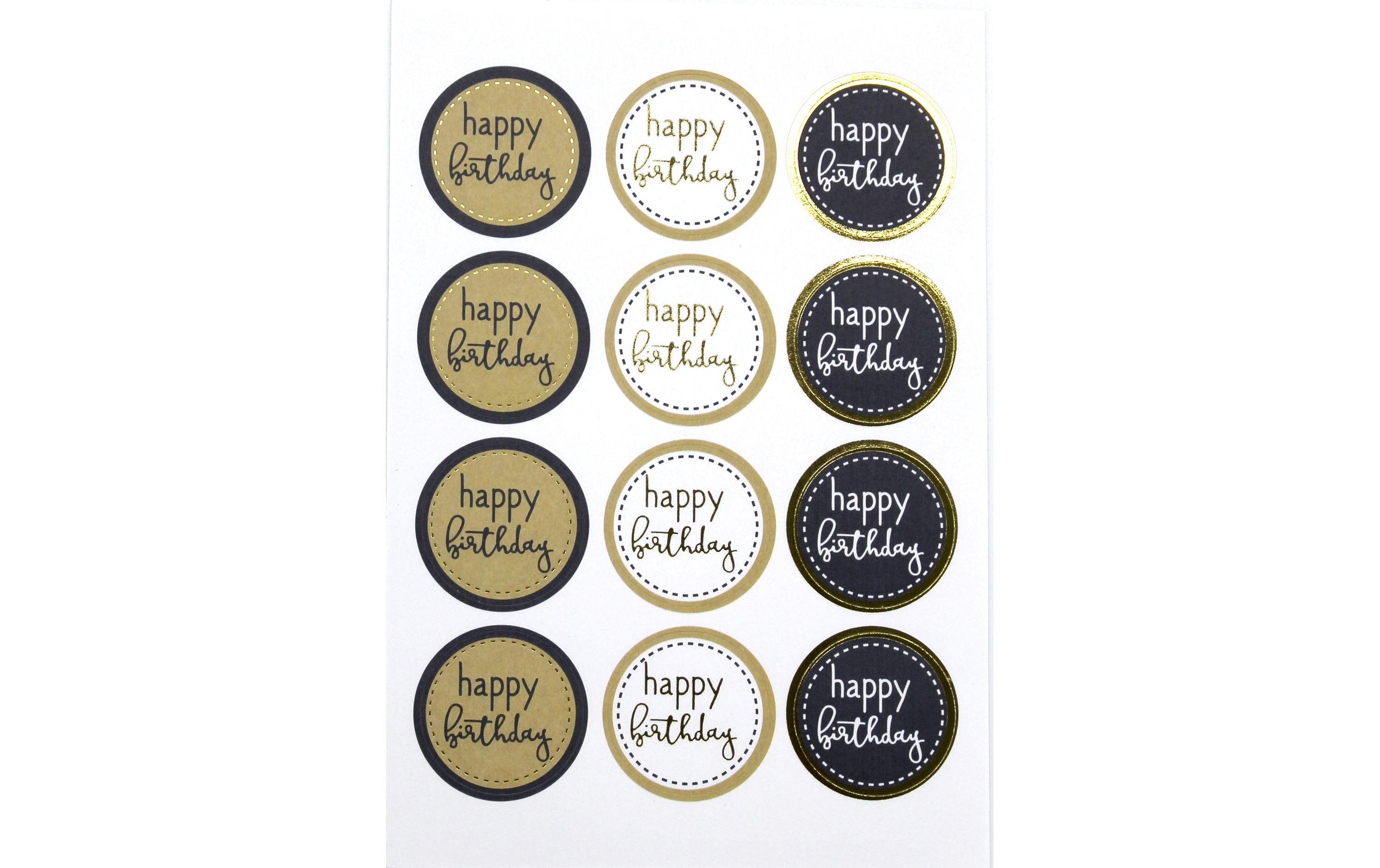 Artoz Sticker Happy Birthday 6 Blatt