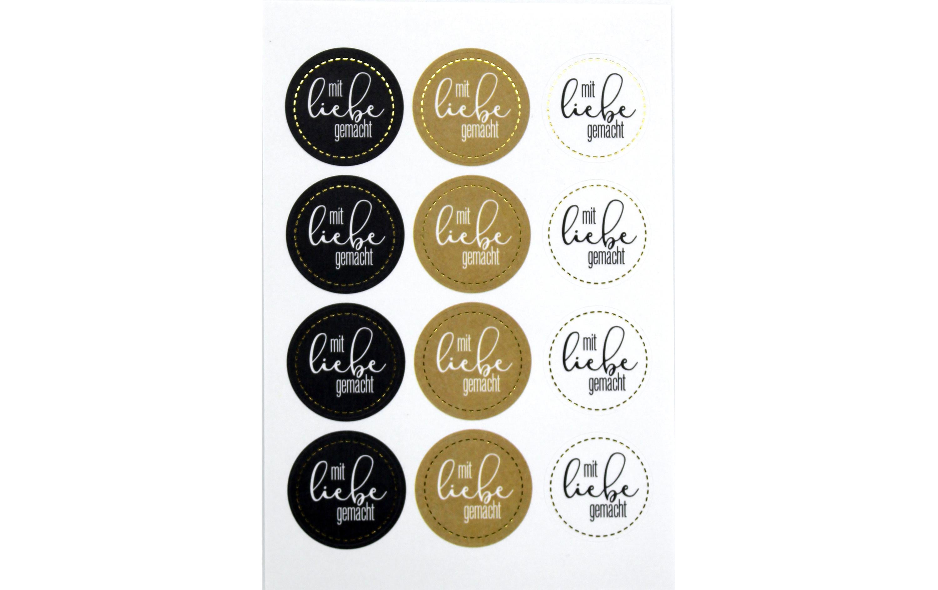 Artoz Sticker Mit Liebe gemacht 6 Blatt