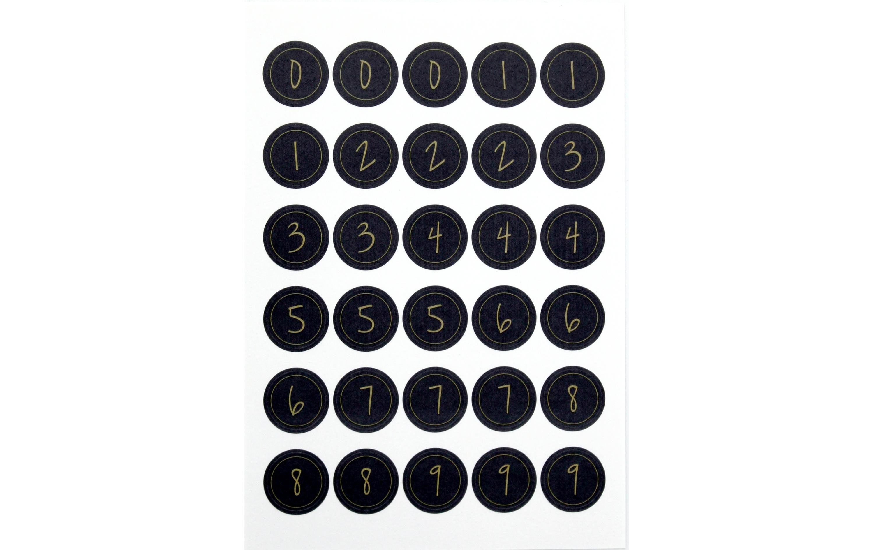 Artoz Sticker Zahlen 6 Blatt