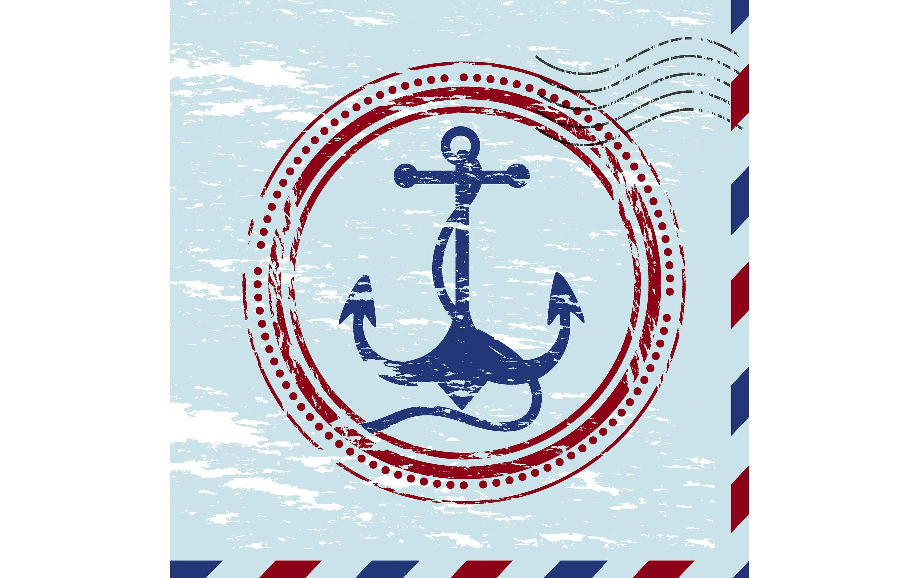 Paper + Design Servietten Anchor 33x33 cm, 20 Stück