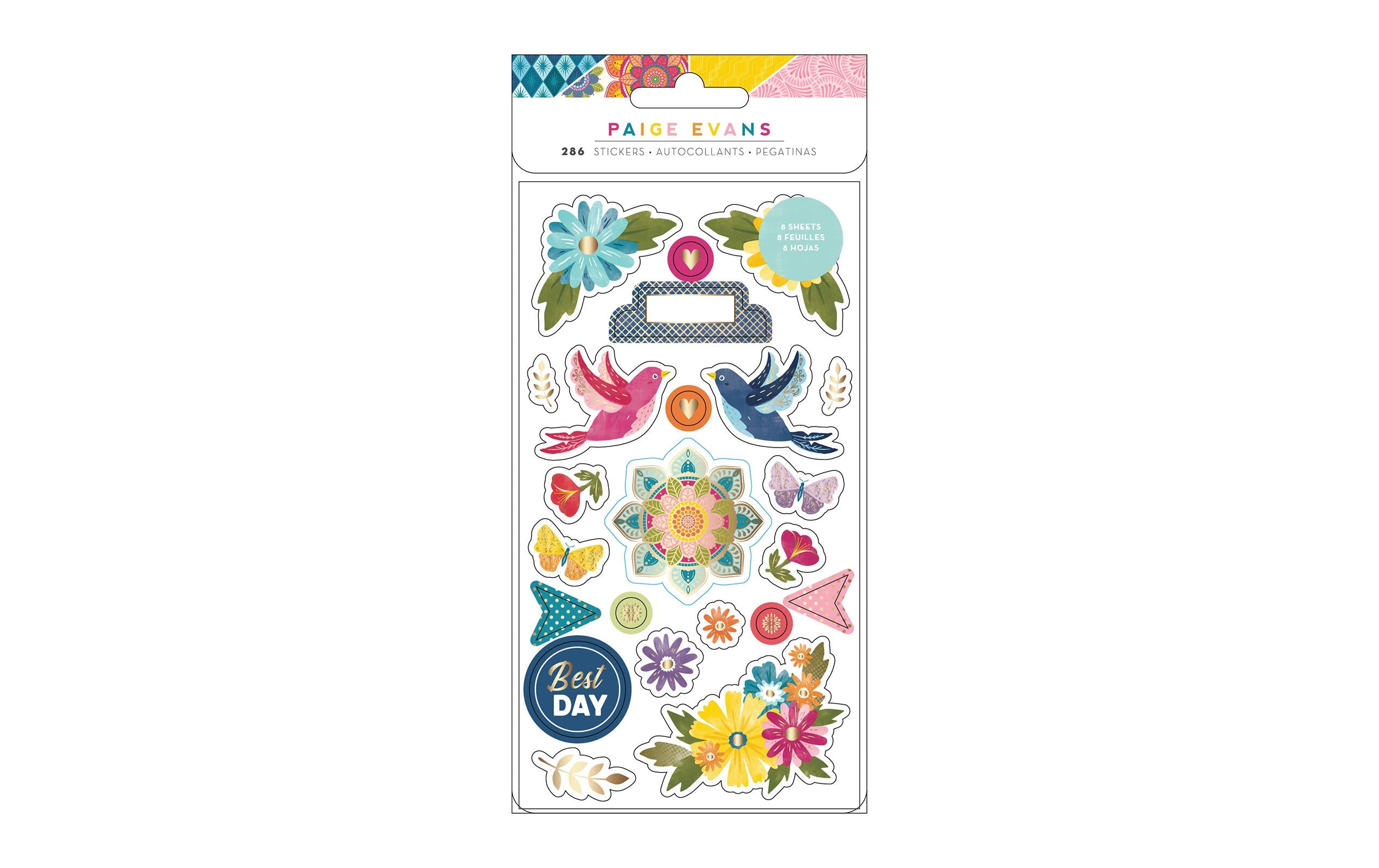 American Crafts Stickerbuch Wonders 286 Stück