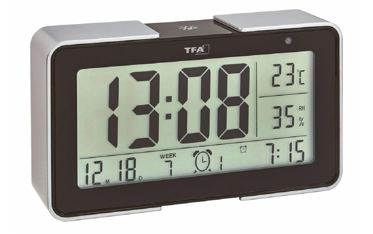 TFA Melody Funkwecker ohne Batterie, mit div. Wecktönen