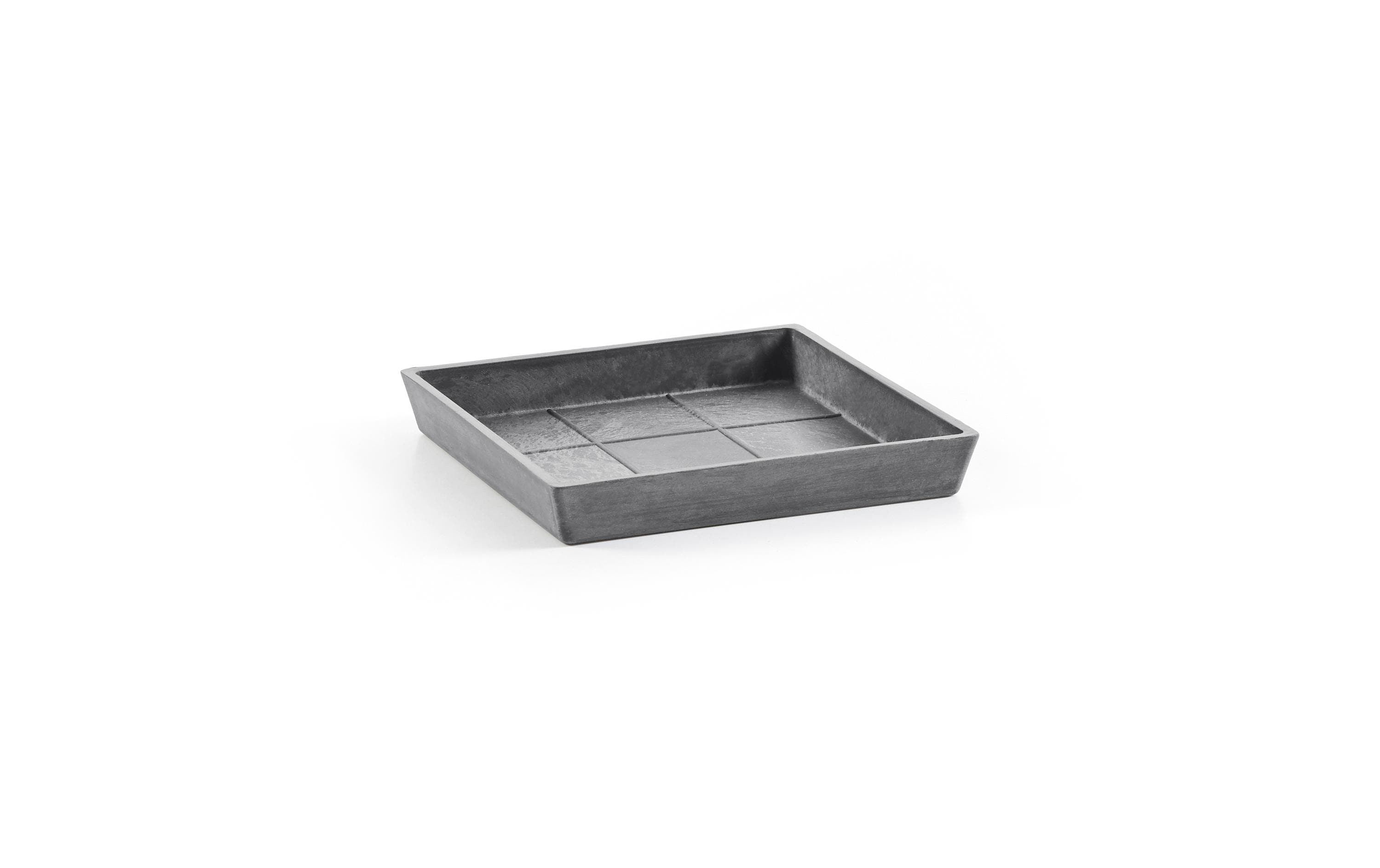 Ecopots Saucer Square SROT.40cm Grau