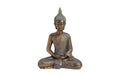 G. Wurm Buddha sitzend, Gold Polyresin, 31 x 17 x 43 cm (BxTxH)