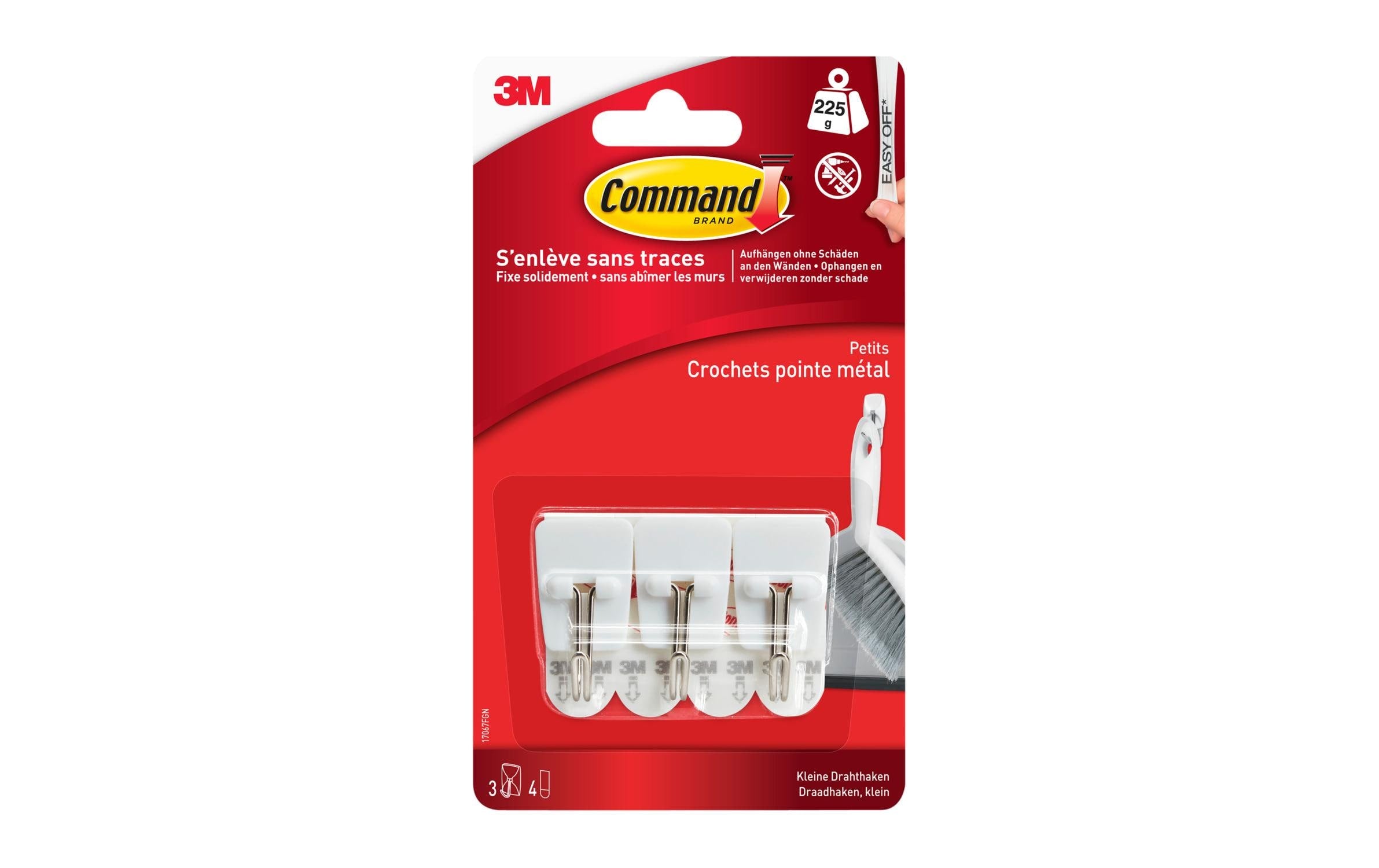 3M Command Drahthaken 3 Haken, Tragkraft: 225g