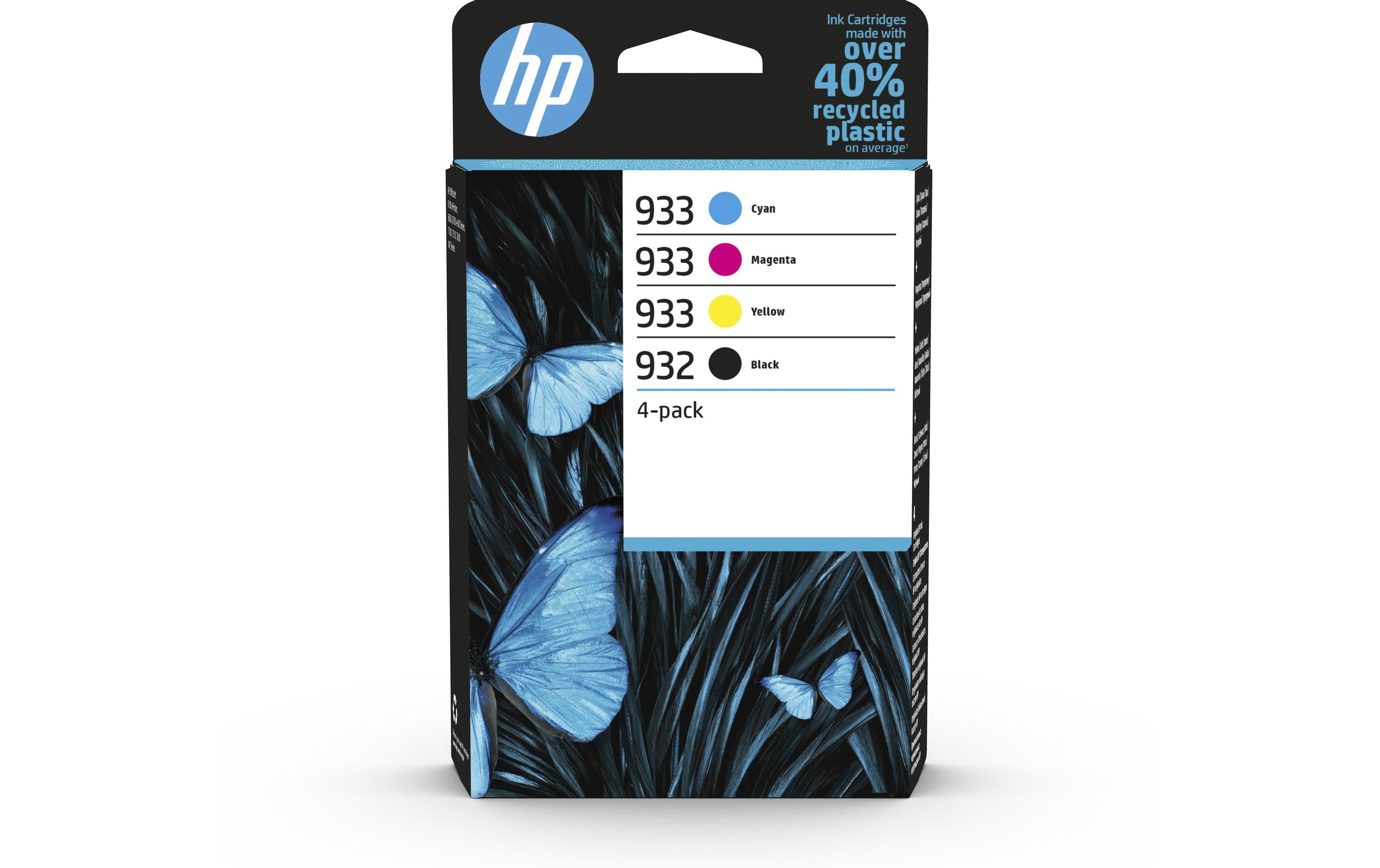 HP Combopack Nr. 932 + 933 (6ZC71AE) Alle 4 Farben