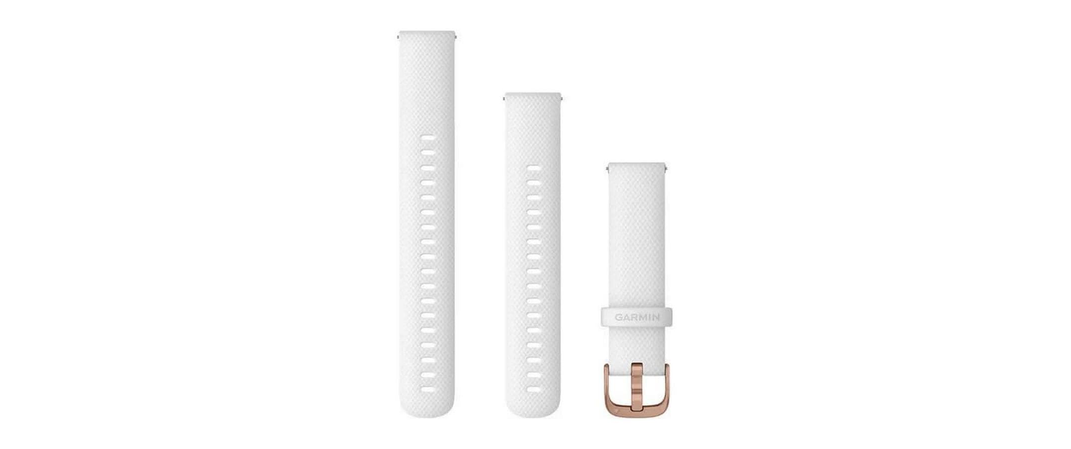 Garmin Acc, Venu 2S 18mm Band, White+Rose Gold