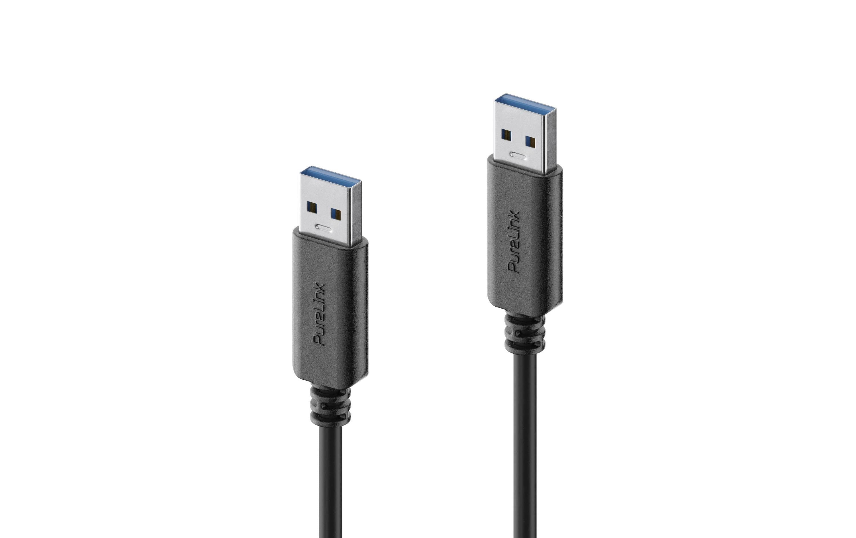 PureLink USB3.1 Gen2 USB-A-A, 1m, Schwarz 10Gbps, 3A, iSeries Premium Kabel