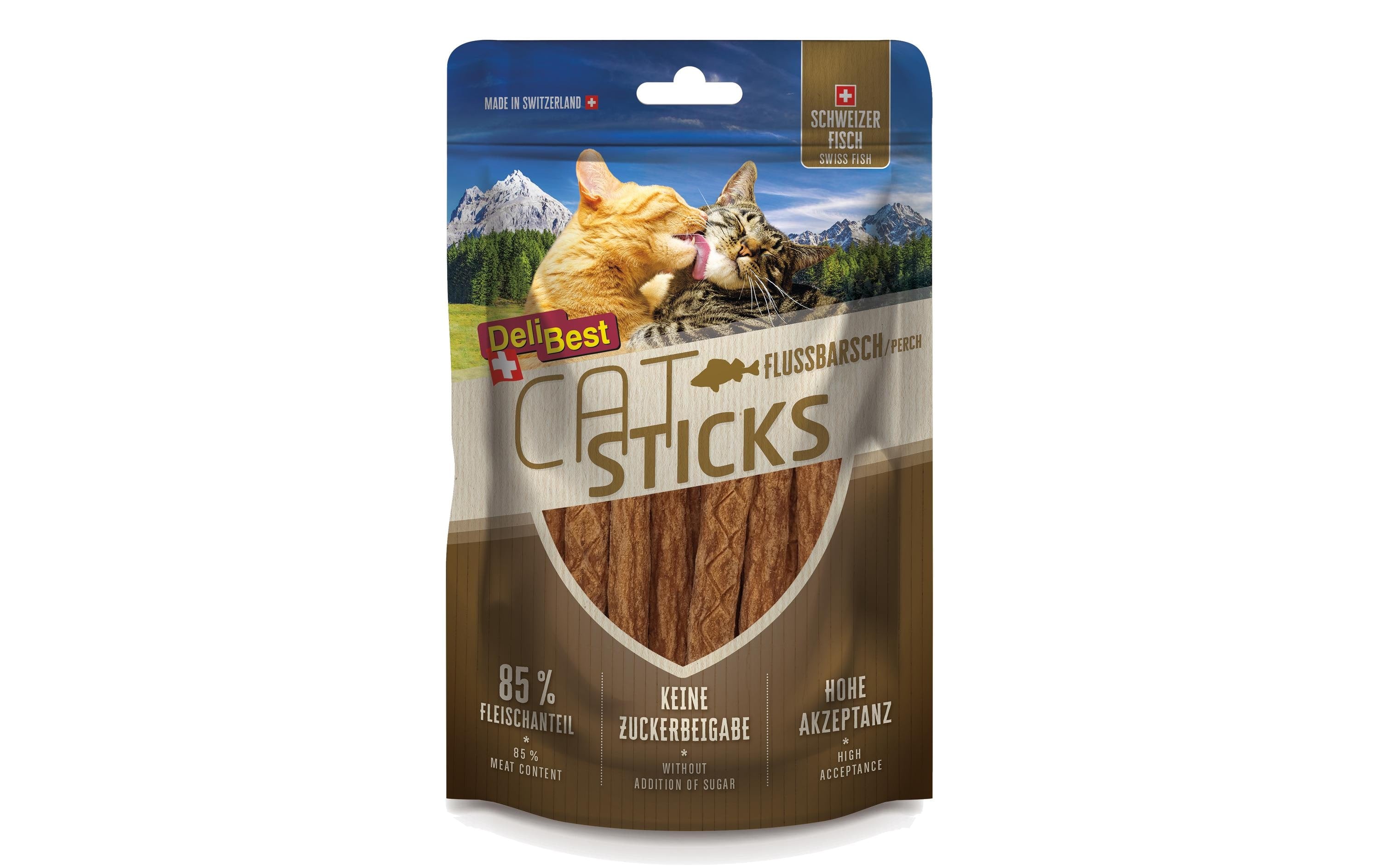 DeliBest Cat Sticks Flussbarsch (Egli) 50g
