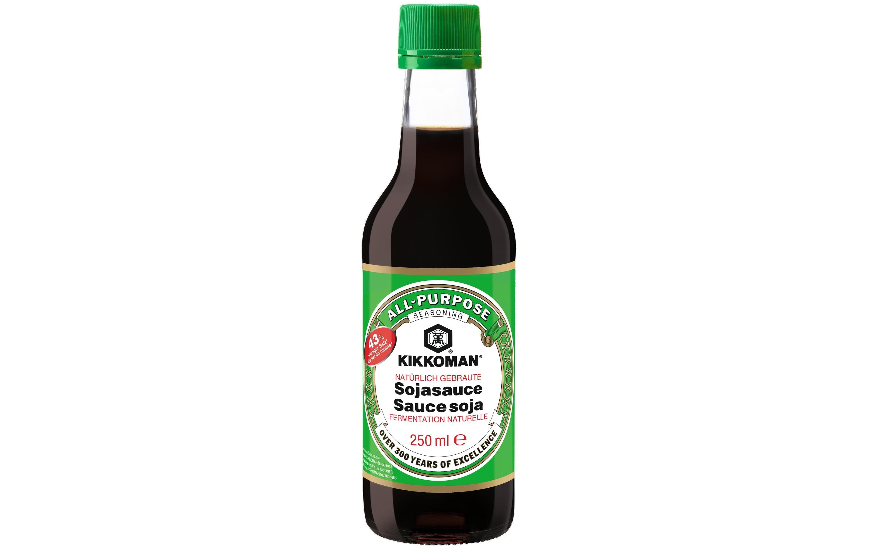 Kikkoman Sojasauce mit 43% weniger Salz 250 ml