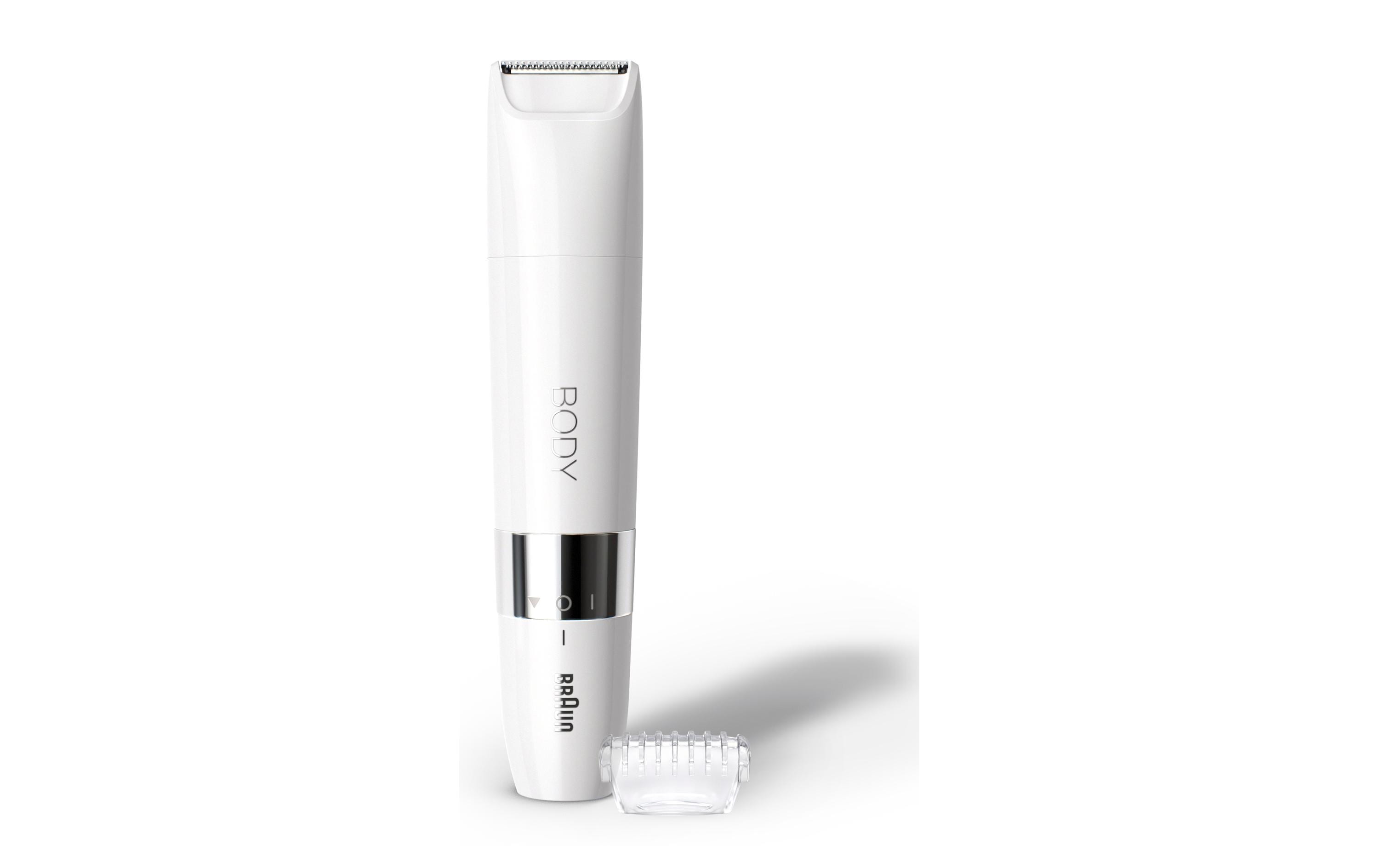 Braun Body Mini Trimmer BS1000 weiss mit Kammaufsatz