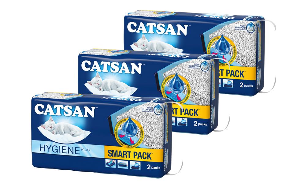Catsan Smart Pack 3x 2 x 4 l