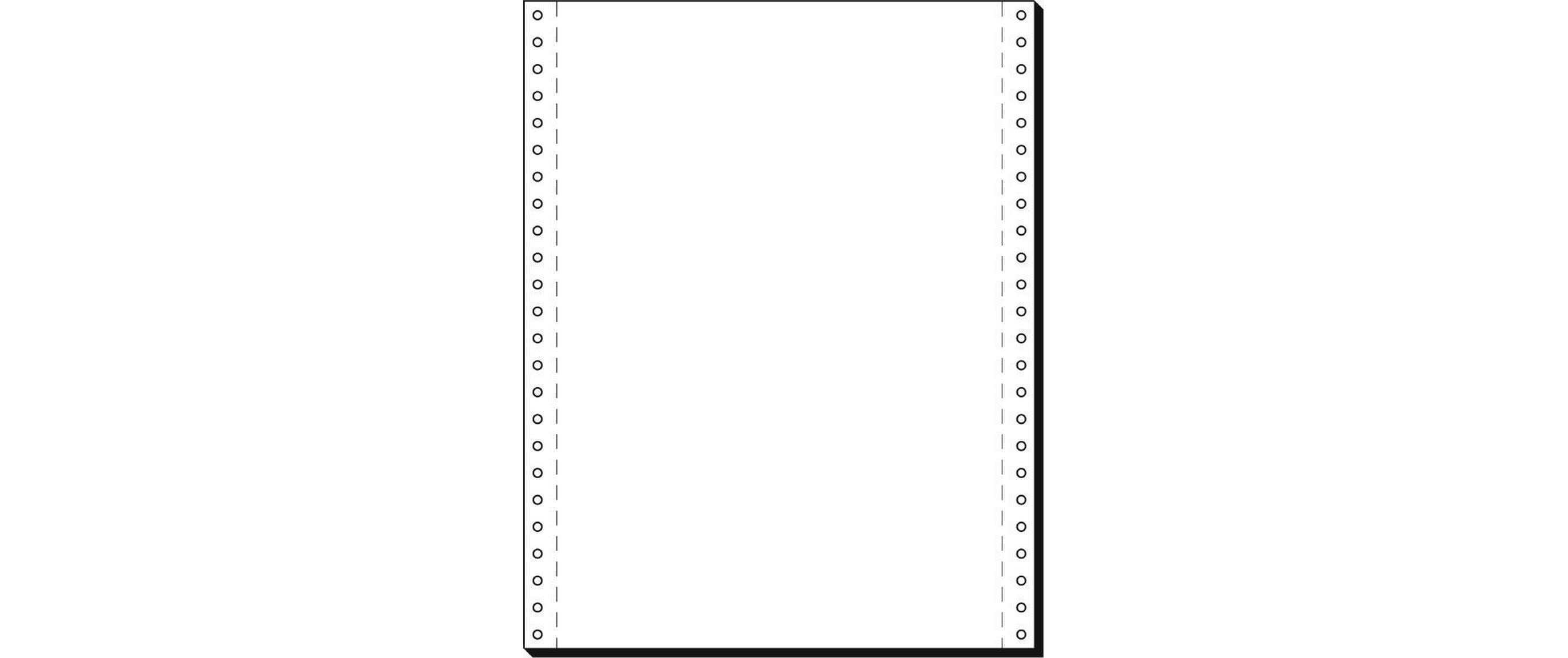Sigel Computerpapier, LP, 12"x240 mm (A4 hoch), 1fach, 60 g, blanko, 2000 BL