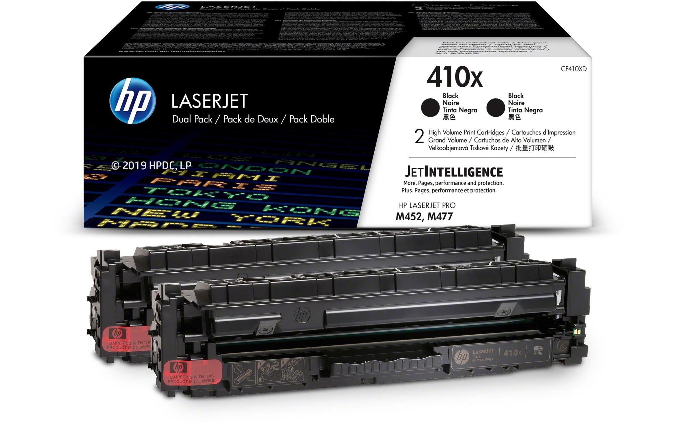 HP Toner 410X - Black 2er-Pack (CF410XD) Seitenkapazität 2x ~ 6'500 Seiten