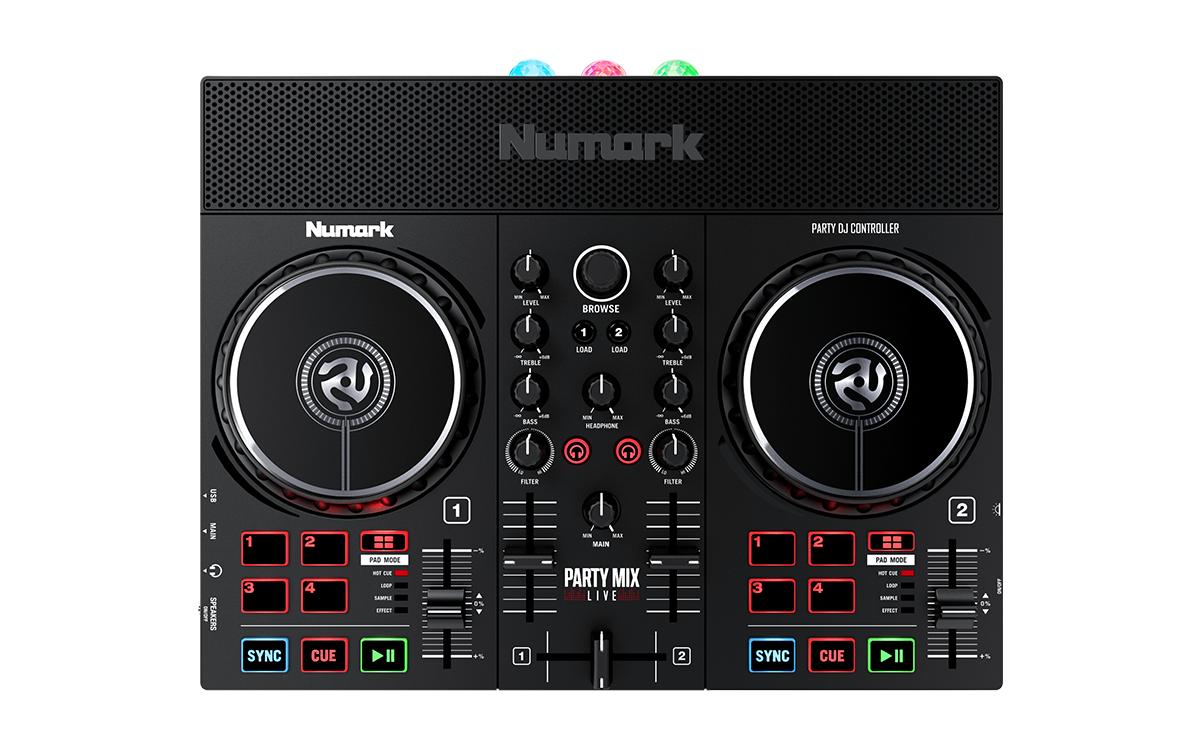 Numark Party Mix Live DJ Kontroller m. Lichteffekten und Speakers