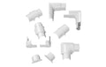 STEFFEN D-Line Zubehörset H30015, Multipack 10Stk. assortiert, weiss