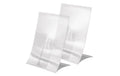Sigel Tischaufsteller, klappbar, einseitig glasklar, Hartplastik, 1,0 mm, A5, 2 ST