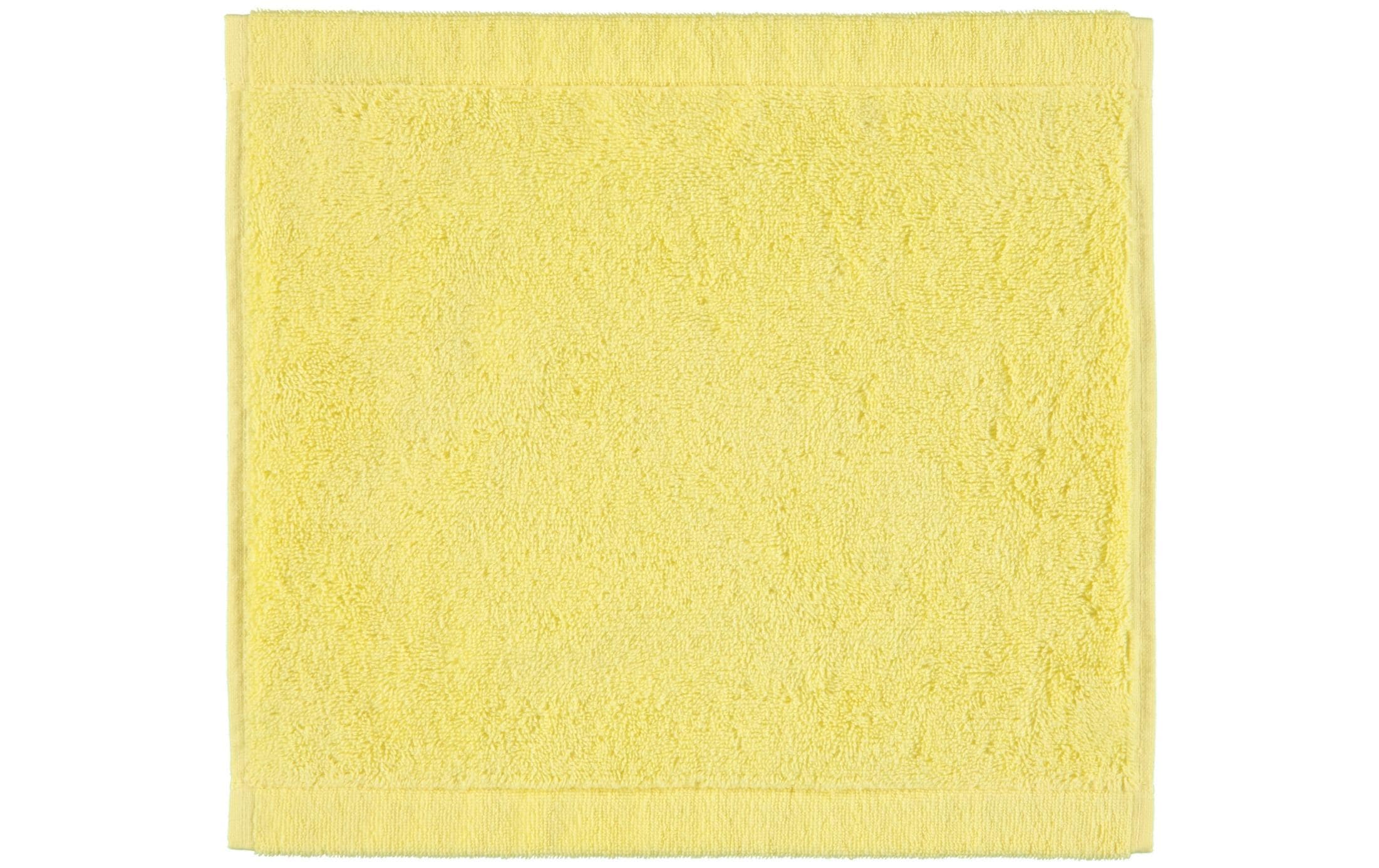 Cawö Waschlappen Lifestyle Uni 30x30 100 % Baumwolle, lemon
