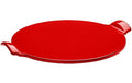 Emile Henry Pizza Stein rot Grösse: 36,5cm, Keramik